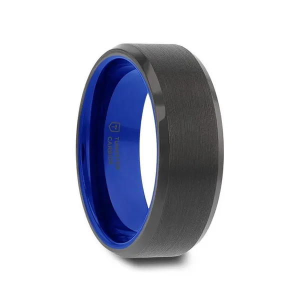Rigel Black Tungsten Wedding Band Dickinson Jewelers Dunkirk, MD