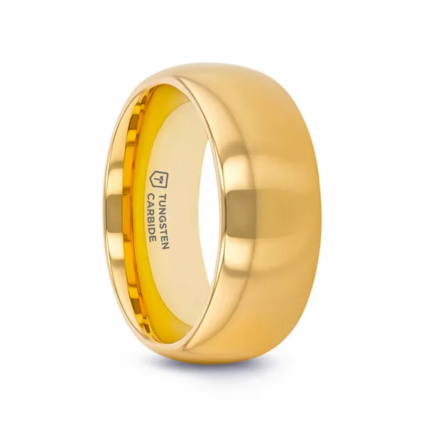 Oro Gold-Plated Tungsten Wedding Band Dickinson Jewelers Dunkirk, MD