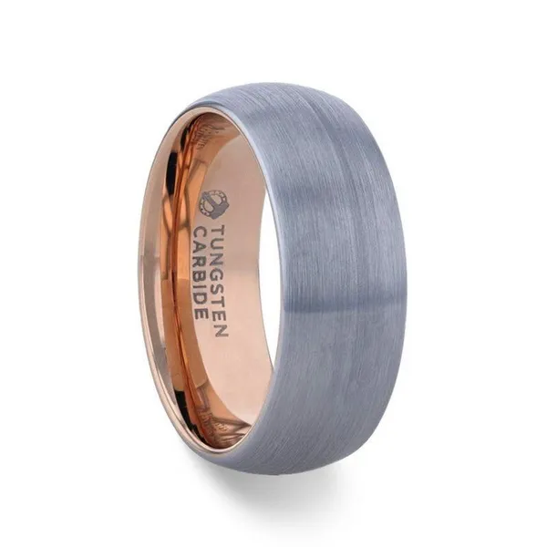 Rose Gold Plated Tungsten Wedding Band Dickinson Jewelers Dunkirk, MD
