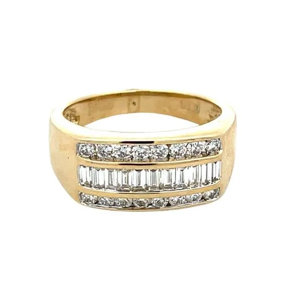 Baguette and Round Diamond Channel Set Ring Dickinson Jewelers Dunkirk, MD