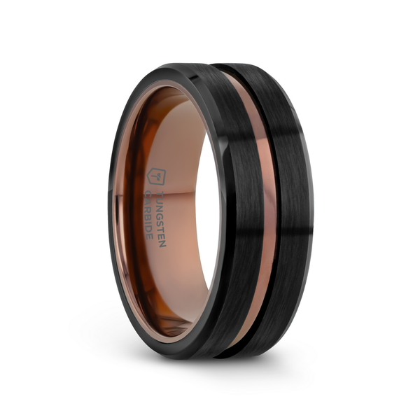 Brushed Black Tungsten Men's Wedding Band Dickinson Jewelers Dunkirk, MD