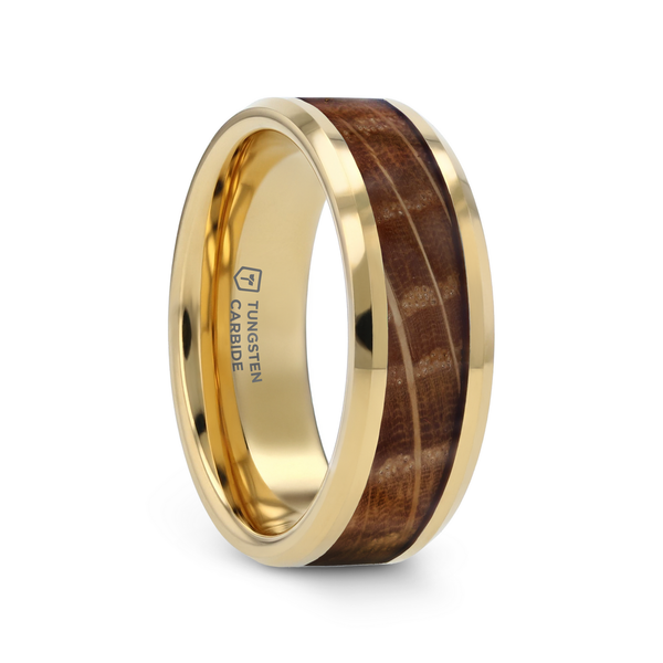 Tungsten Men's Wedding Band with Whiskey Barrel Inlay Dickinson Jewelers Dunkirk, MD