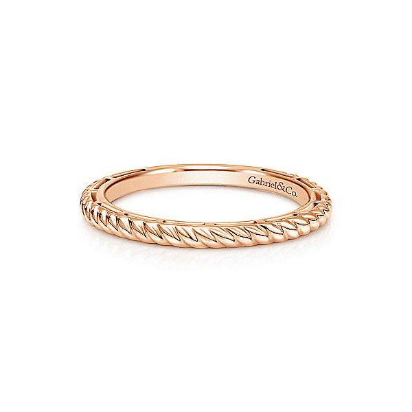 14k Rose Gold Stacking Band Dickinson Jewelers Dunkirk, MD