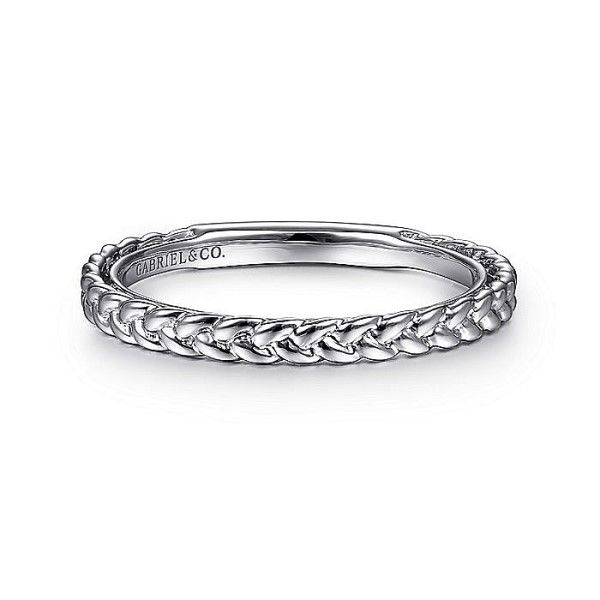 14k White Gold Stacking Band Dickinson Jewelers Dunkirk, MD