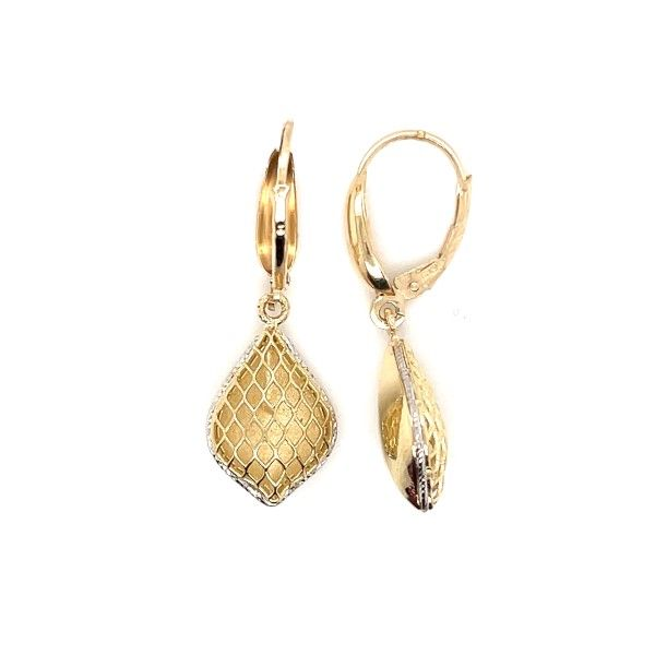 14k Yellow Gold Dangle Earrings Dickinson Jewelers Dunkirk, MD