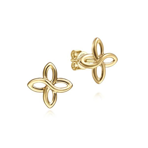 14k Yellow Gold Post Earrings Dickinson Jewelers Dunkirk, MD