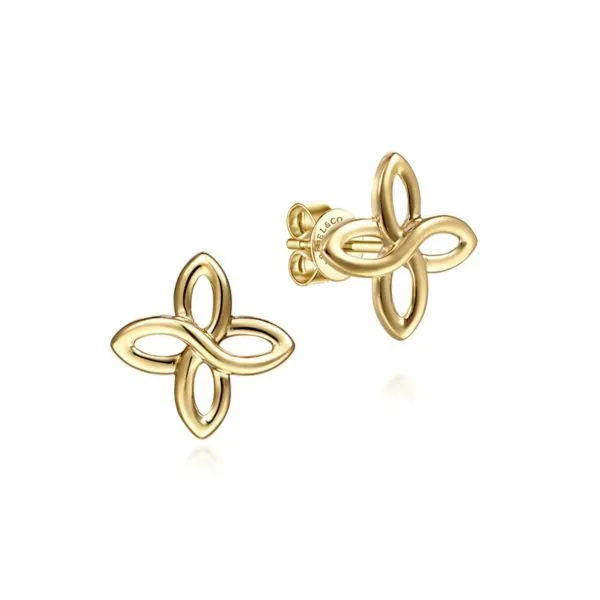 14k Yellow Gold Post Earrings Dickinson Jewelers Dunkirk, MD