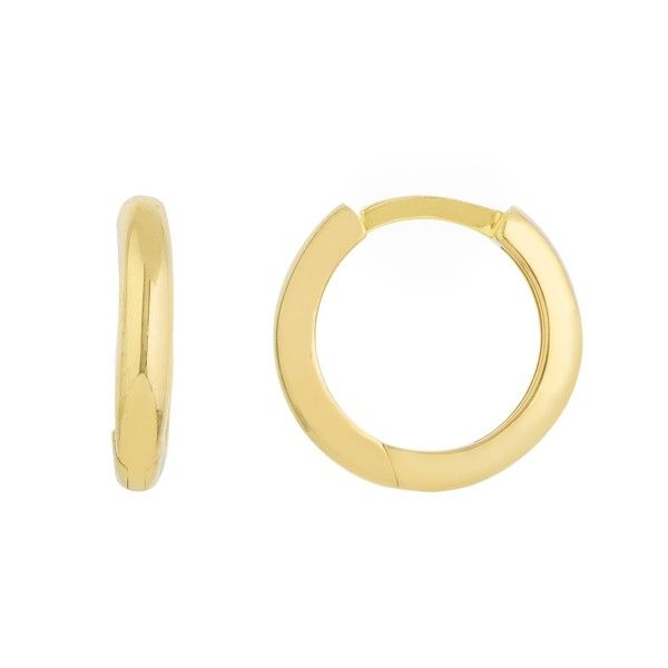 14k Yellow Gold Hoop Earrings 001-425-08444 - Gold Earrings, Dickinson  Jewelers