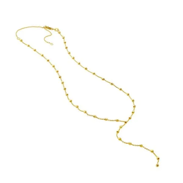 14k Yellow Gold Lariat Necklace Image 2 Dickinson Jewelers Dunkirk, MD