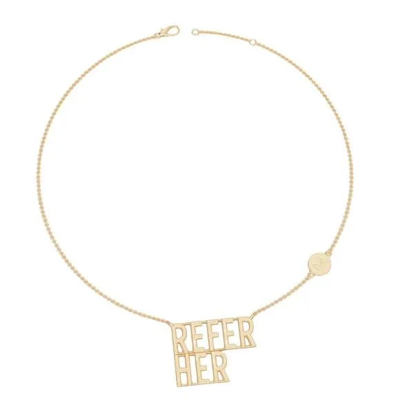 Gold Plated REFER HER Custom Necklace Dickinson Jewelers Dunkirk, MD