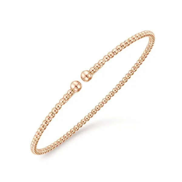 14K Rose Gold Bangle Bracelet Image 2 Dickinson Jewelers Dunkirk, MD
