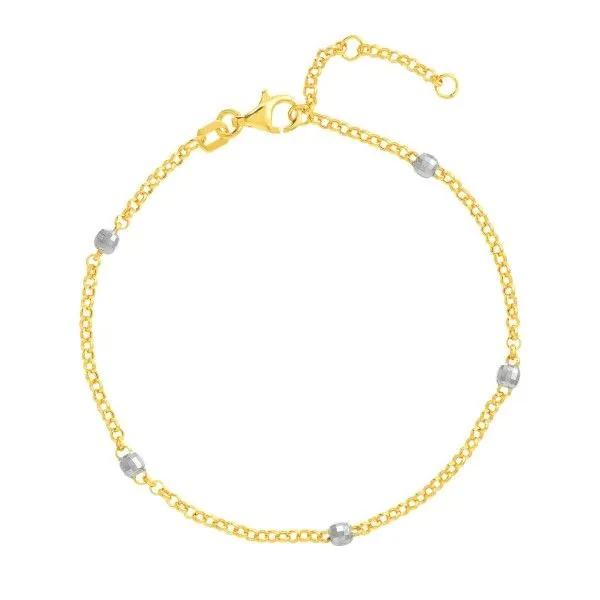 14k Yellow-White Gold Bracelet Dickinson Jewelers Dunkirk, MD