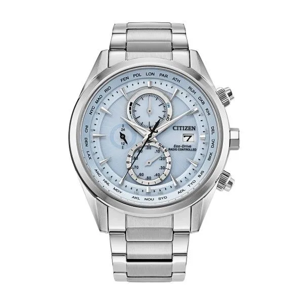 Citizen silver and blue watch hotsell