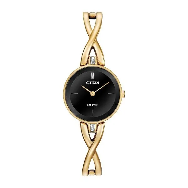 Yellow Tone Bangle Band Watch Dickinson Jewelers Dunkirk, MD