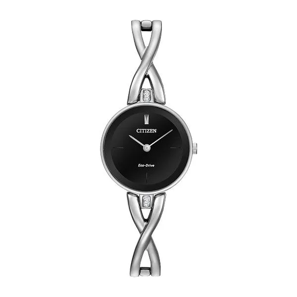 Silver Tone Bangle Band Watch Dickinson Jewelers Dunkirk, MD