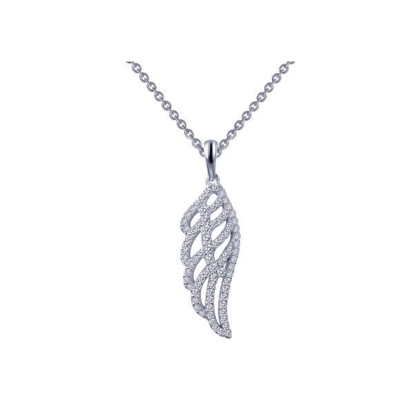 Lassaire Simulated Diamond Angel's Wing Pendant Dickinson Jewelers Dunkirk, MD