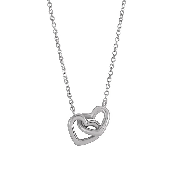 Sterling Silver Interlocking Heart Necklace Dickinson Jewelers Dunkirk, MD