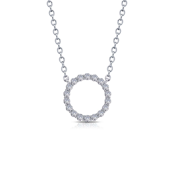Lassaire Simulated Diamond Circle Necklace Dickinson Jewelers Dunkirk, MD