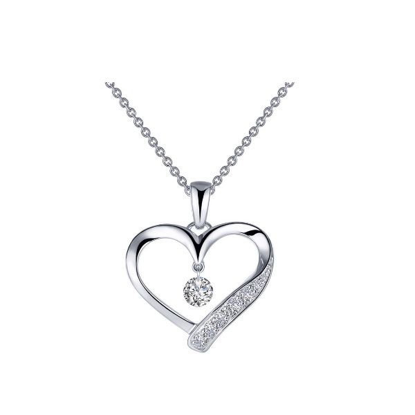 Lassaire Simulated Diamond Heart Pendant Dickinson Jewelers Dunkirk, MD