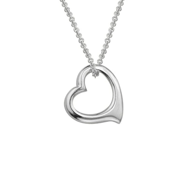 Sterling Silver Heart Necklace Dickinson Jewelers Dunkirk, MD