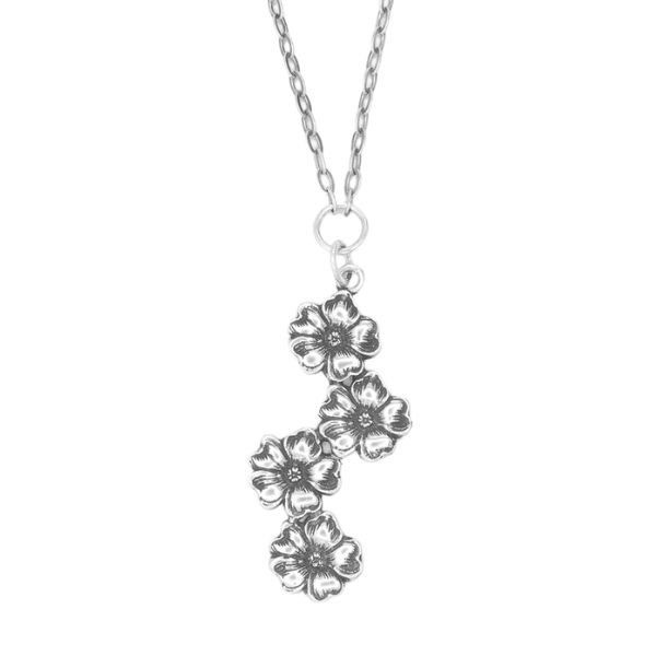 Sterling Silver "Molly" Flower Drop Spoon Pendant Dickinson Jewelers Dunkirk, MD
