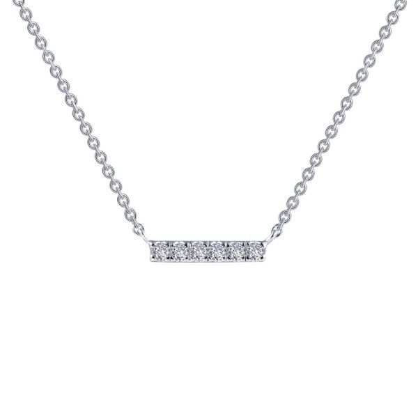 Lassaire Simulated Diamond Bar Necklace Dickinson Jewelers Dunkirk, MD