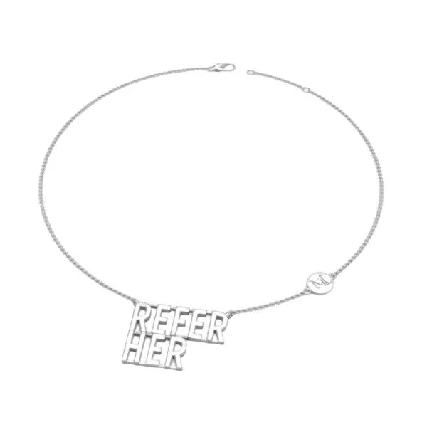 Sterling Silver REFER HER Custom Necklace Image 2 Dickinson Jewelers Dunkirk, MD