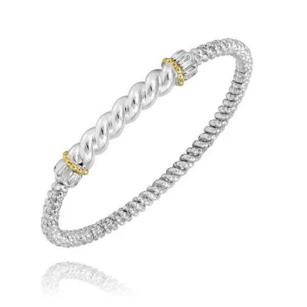 14k Yellow Gold and Sterling Silver Bracelet Dickinson Jewelers Dunkirk, MD