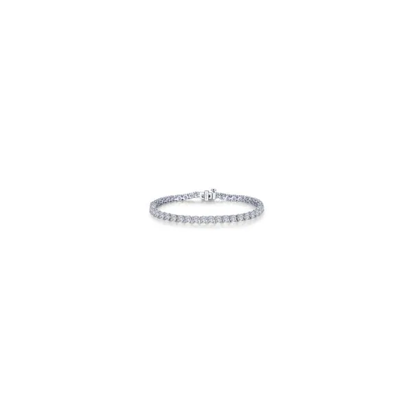 SS/Platinum Bonded Lassaire Simulated Diamond Tennis Bracelet Dickinson Jewelers Dunkirk, MD