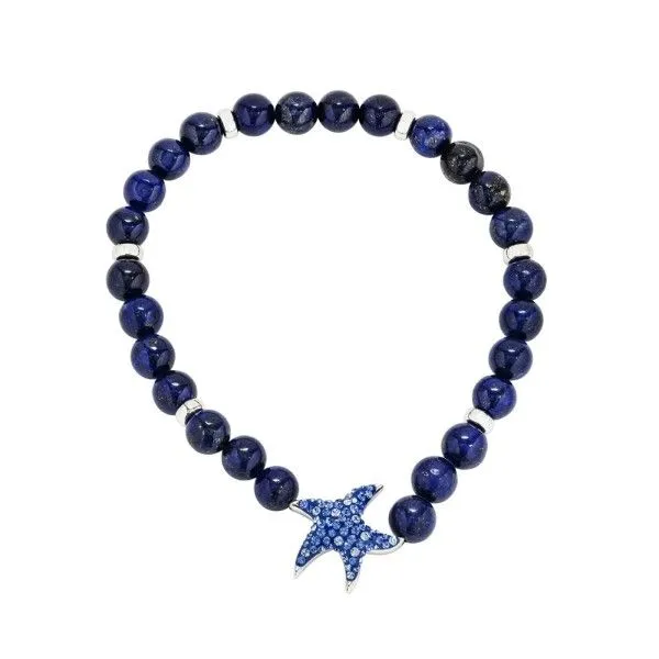 Sterling Silver Star Fish Stretchy Bracelet Dickinson Jewelers Dunkirk, MD