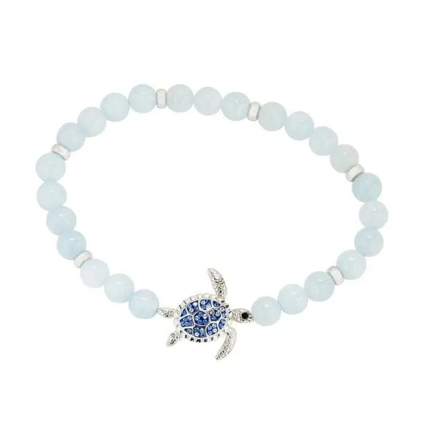 Sterling Silver Turtle Stretchy Bracelet Dickinson Jewelers Dunkirk, MD