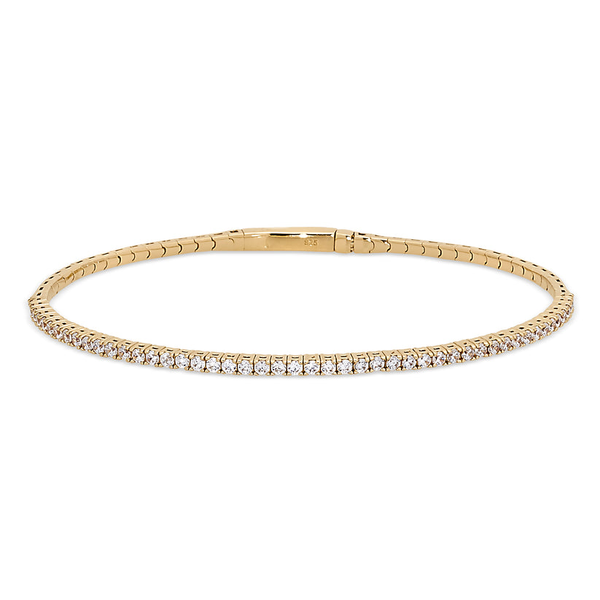 Gold Plated Simulated Diamond Birthstone Bracelet Dickinson Jewelers Dunkirk, MD