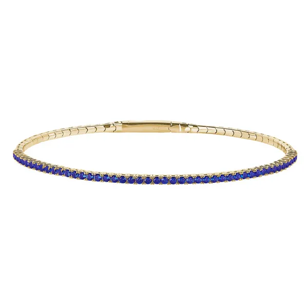 Gold Plated Simulated Sapphire Birthstone Bracelet Dickinson Jewelers Dunkirk, MD