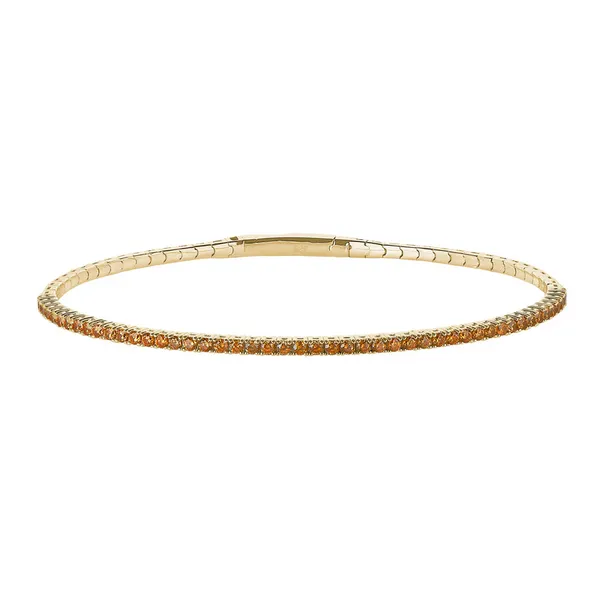 Gold Plated Simulated Citrine Birthstone Bracelet Dickinson Jewelers Dunkirk, MD