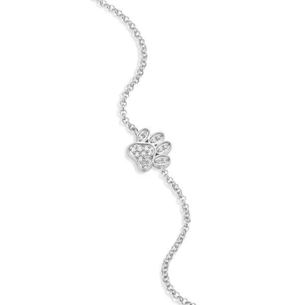Sterling Silver Paw Print Bolo Bracelet Dickinson Jewelers Dunkirk, MD