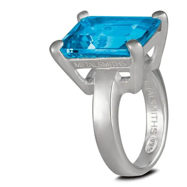 Sterling Silver And Blue Topaz Ring Dickinson Jewelers Dunkirk, MD