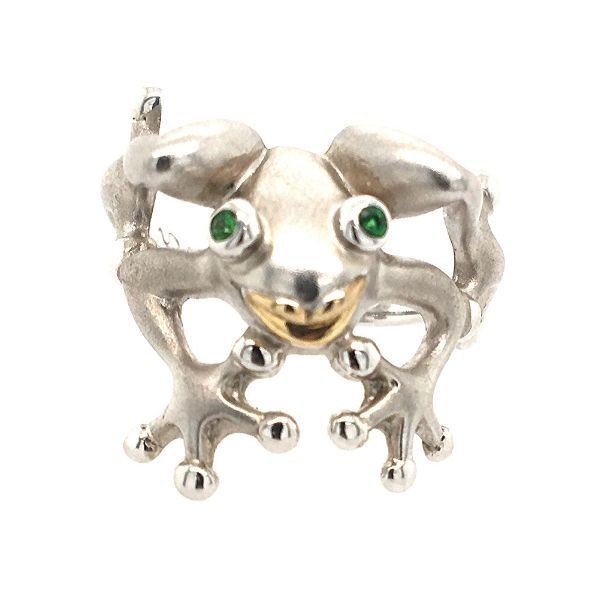 Sterling Silver And 14k Yellow Gold Frog Ring Dickinson Jewelers Dunkirk, MD