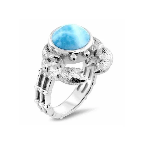 Crab Larimar Ring Dickinson Jewelers Dunkirk, MD