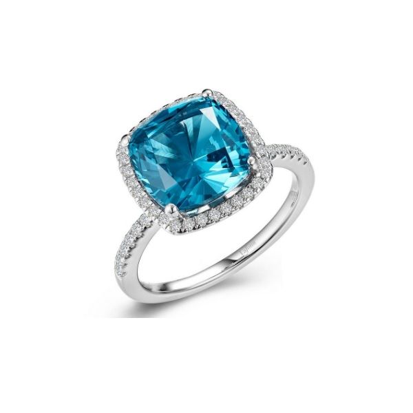 Lassaire Simulated Diamond Halo Ring - Sz 6 Dickinson Jewelers Dunkirk, MD
