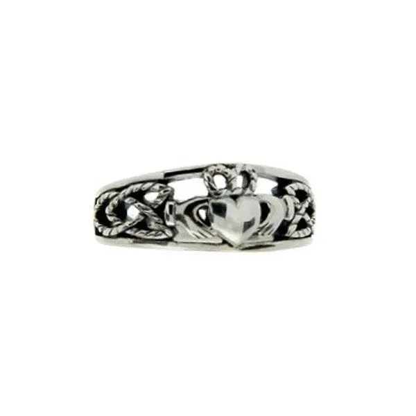 Sterling Silver Small Claddagh Heart Ring Dickinson Jewelers Dunkirk, MD