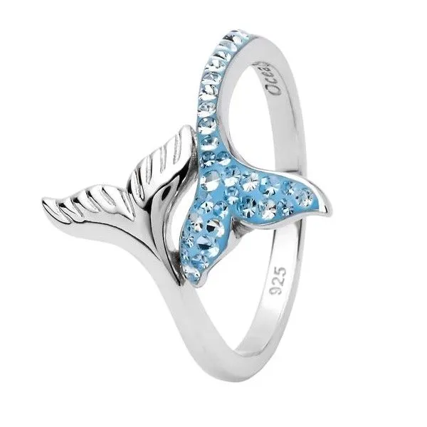 Swarovski® Crystals Whale Tail Ring - Sz 9 Dickinson Jewelers Dunkirk, MD