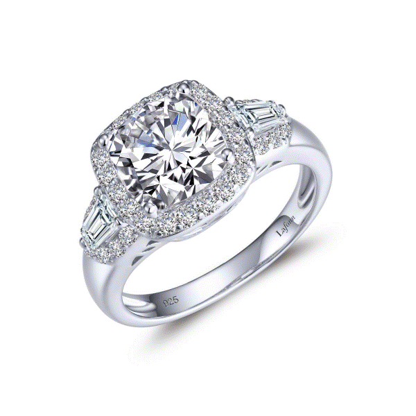 Lassaire Simulated Diamond Halo Ring - Sz 8 Dickinson Jewelers Dunkirk, MD