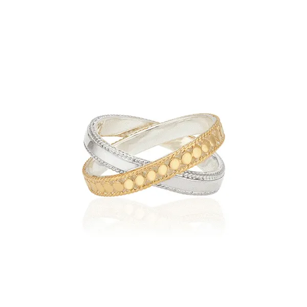 Mixed Metal Cross Ring Dickinson Jewelers Dunkirk, MD