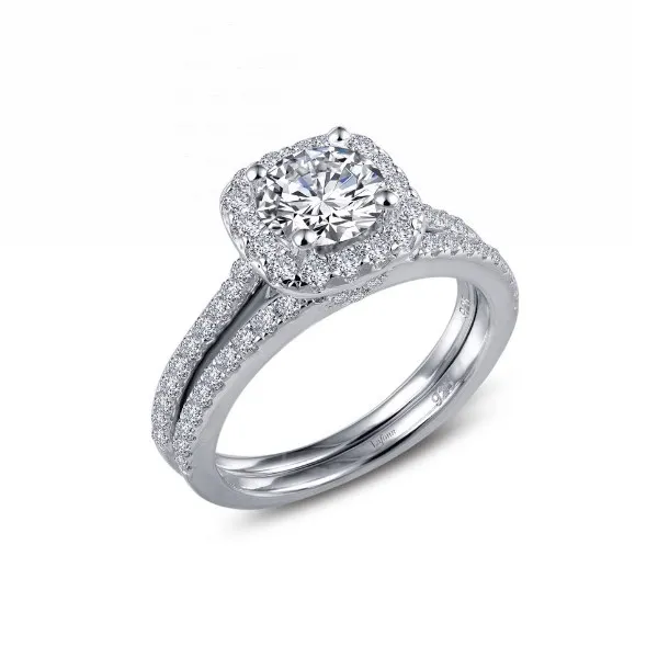 Lassaire Simulated Diamond Wedding Set - Sz 7 Dickinson Jewelers Dunkirk, MD