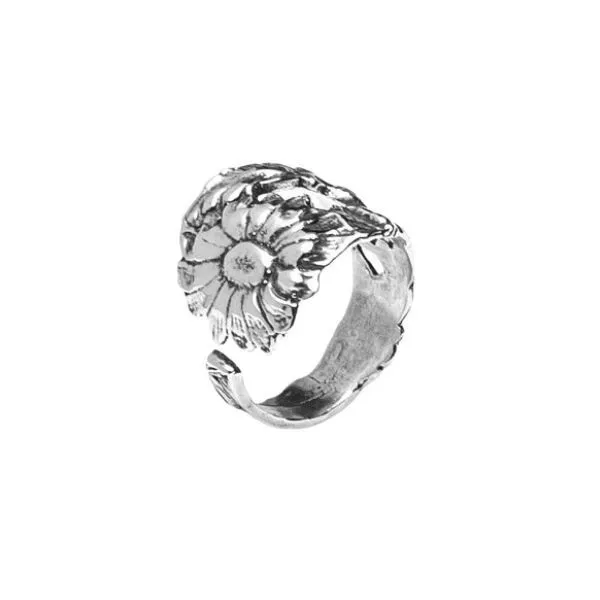 Sterling Silver "Sunflower" Spoon Ring Image 2 Dickinson Jewelers Dunkirk, MD