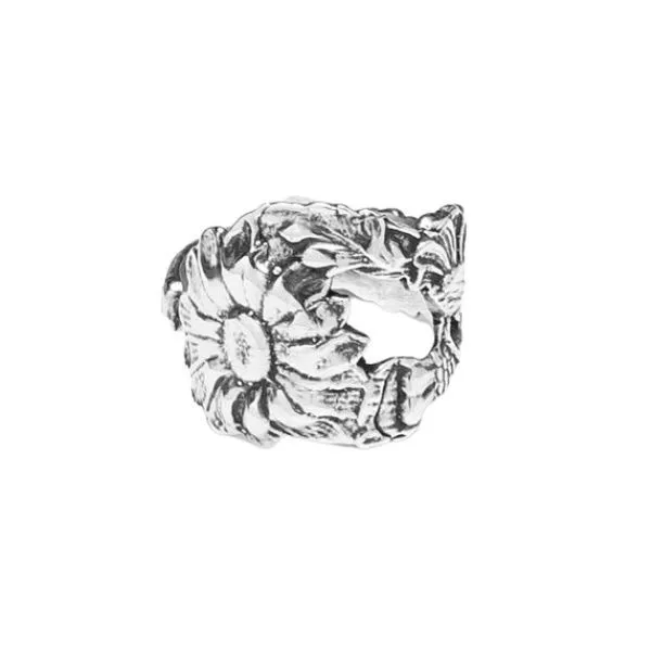 Sterling Silver "Sunflower" Spoon Ring Dickinson Jewelers Dunkirk, MD
