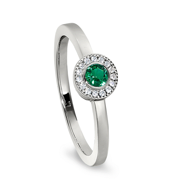 Simulated Emerald Birthstone Stacking Ring - Sz 6 Dickinson Jewelers Dunkirk, MD