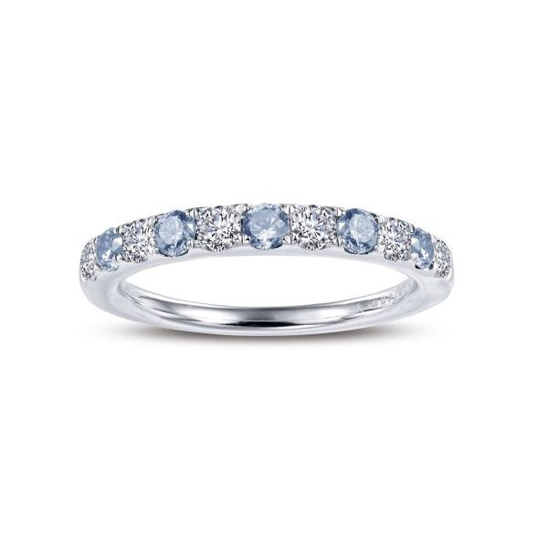 Lassaire Simulated Diamond March Birthstone Ring - Sz 7 Dickinson Jewelers Dunkirk, MD