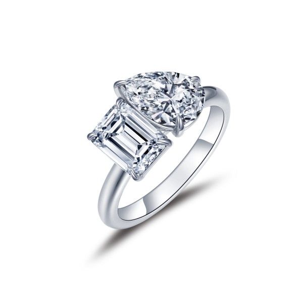 Lassaire Simulated Diamond Toi Et Moi Ring - Sz 7 Dickinson Jewelers Dunkirk, MD