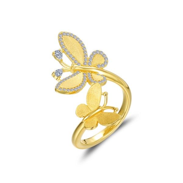 Lassaire Simulated Diamond Butterfly Ring Dickinson Jewelers Dunkirk, MD